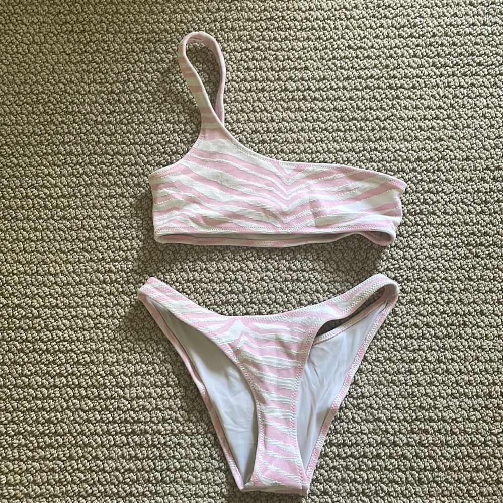 Triangl Swimsuit - Pink Zebra COMES WITH BAG!